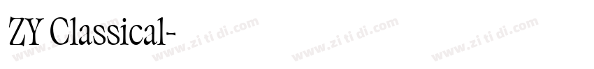 ZY Classical字体转换